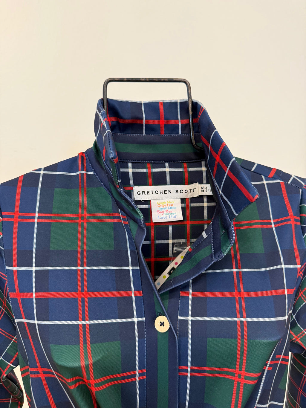 Gretchen Scott - Twist and Shout Dress Balmoral Multi Plaid Blue Green