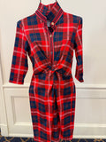 Gretchen Scott - Twist and Shout Dress Middleton Plaid Red