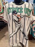 Queen of Sparkles - Striped Strike Out Tee