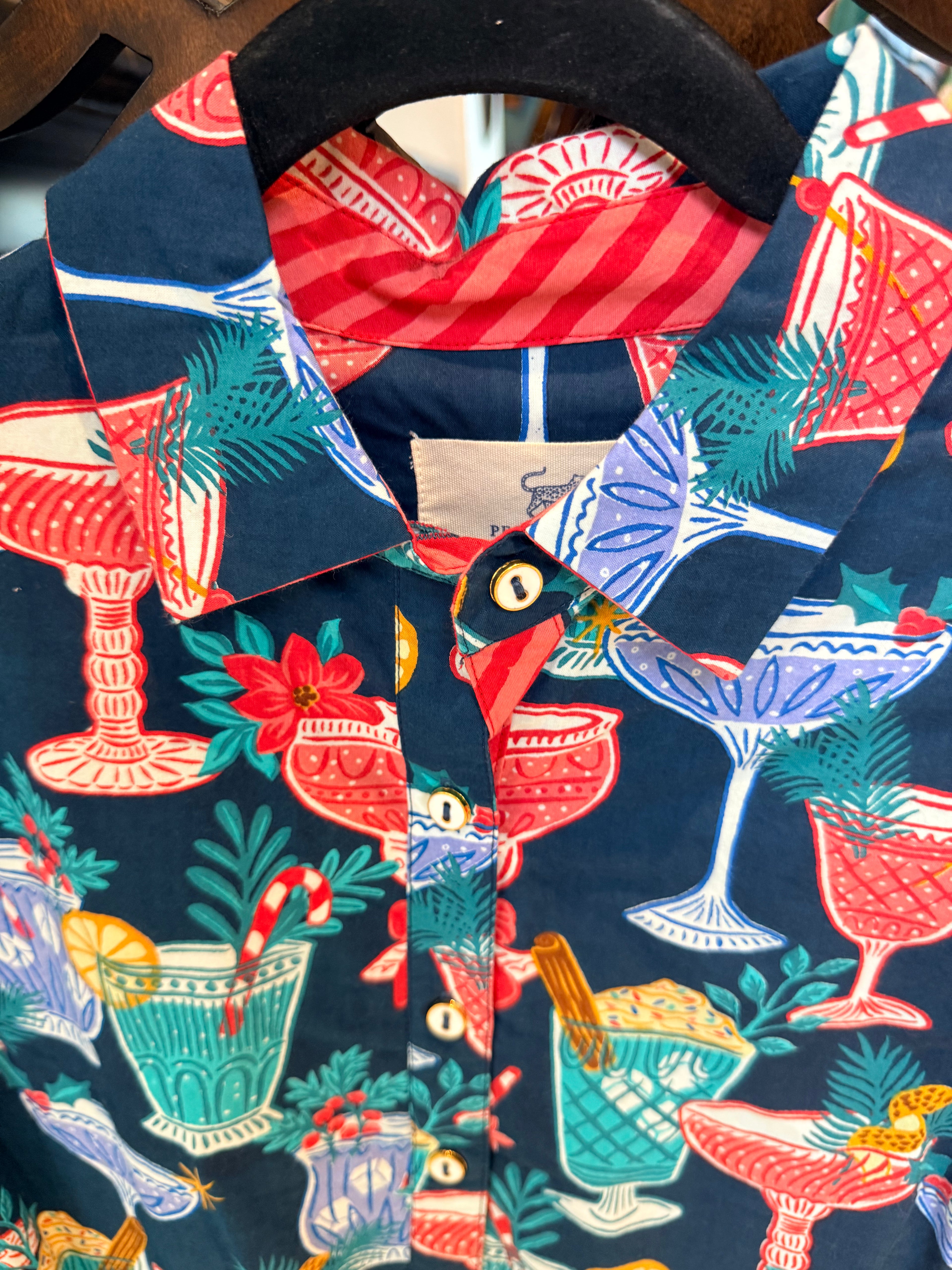 PrintFresh Holiday Cocktail Button Up