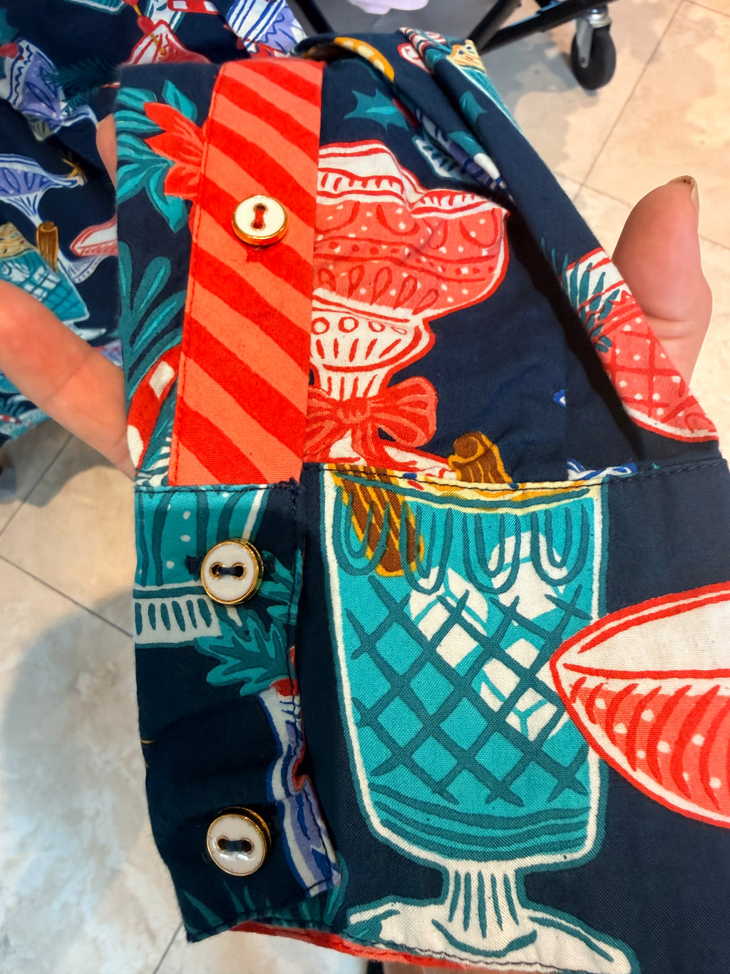 PrintFresh Holiday Cocktail Button Up
