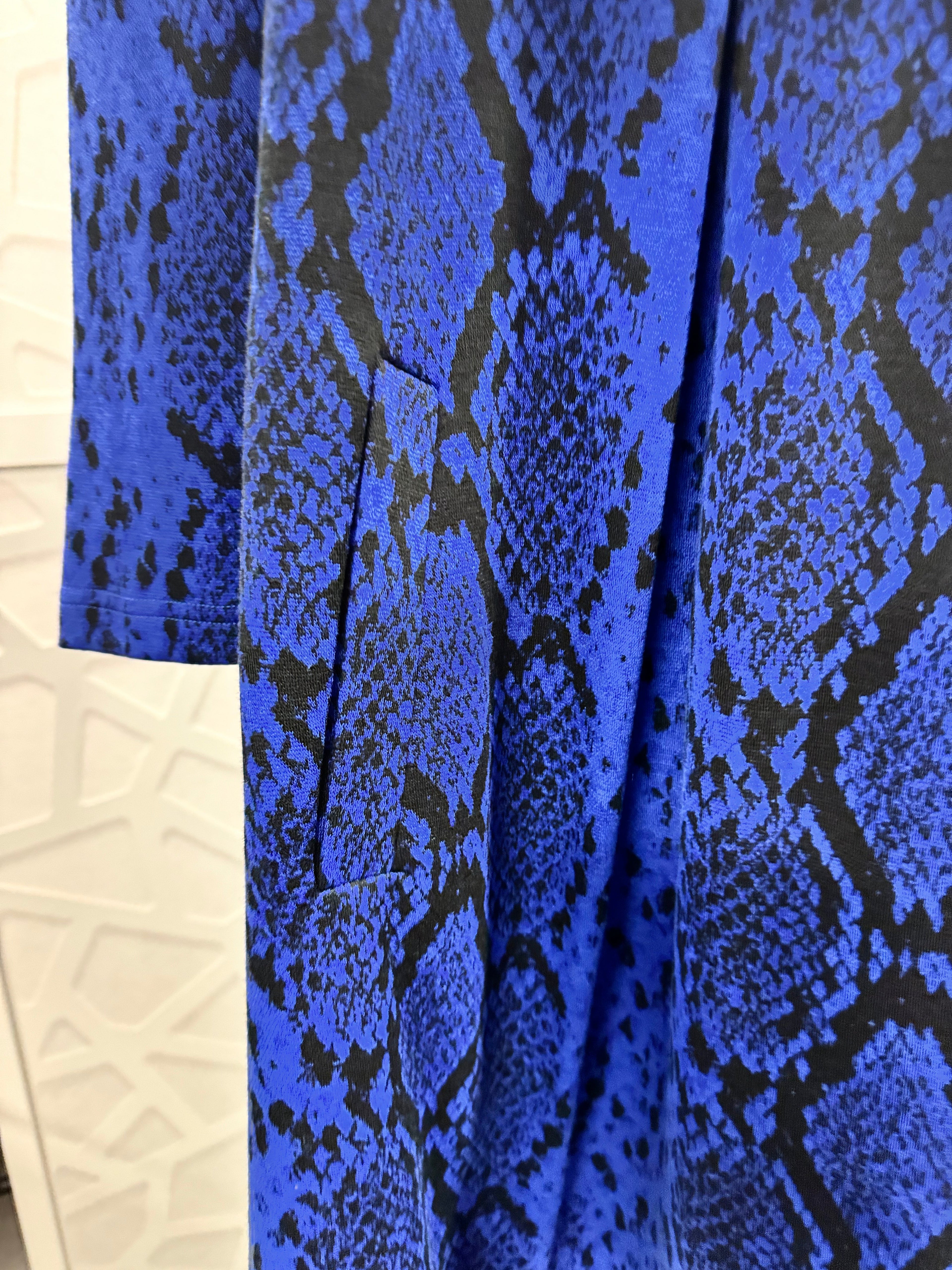 Tyler Boe - Cobalt Reptile Print Dress