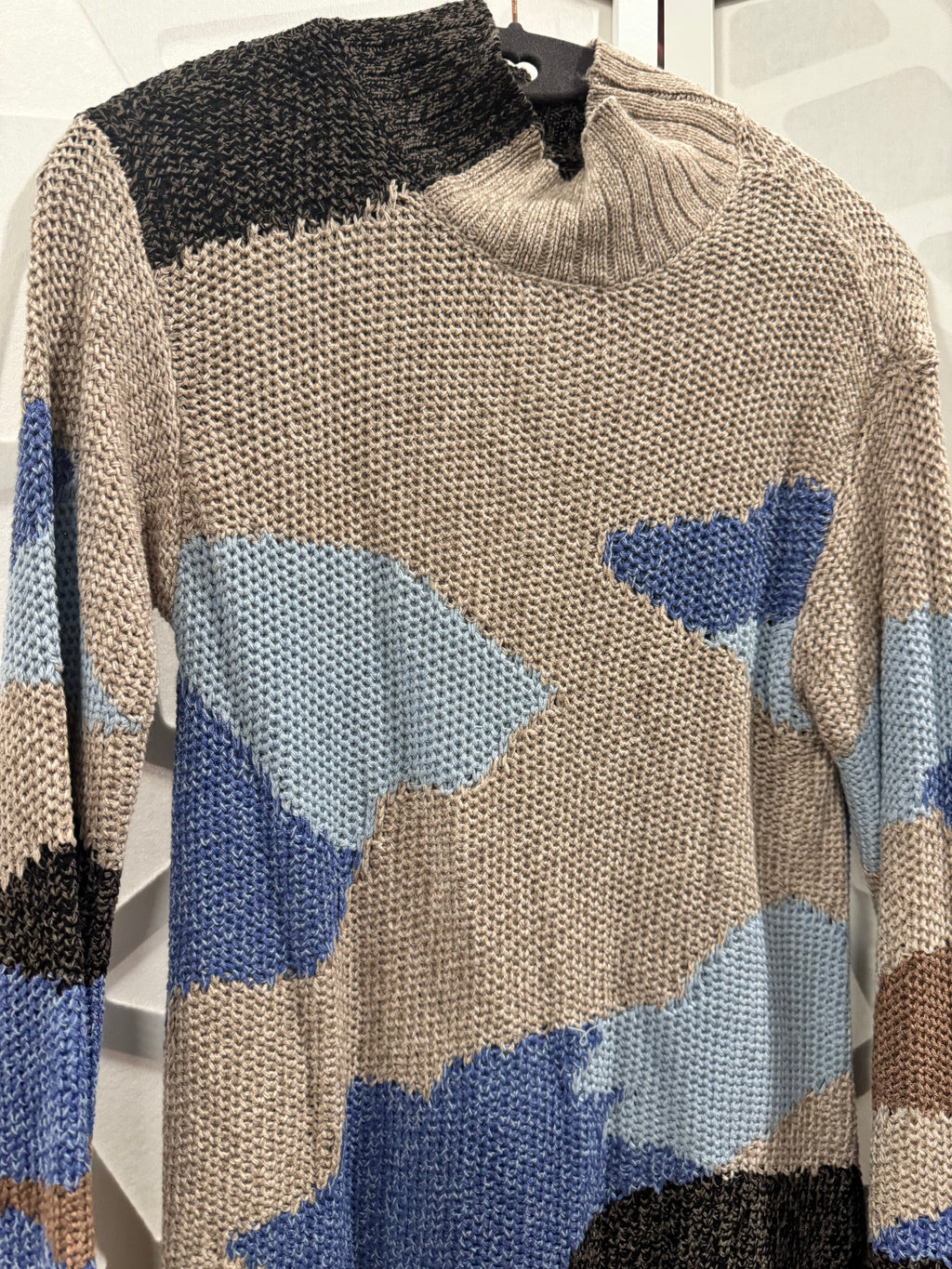 Nic + Zoe Multi Patchwork Sweater