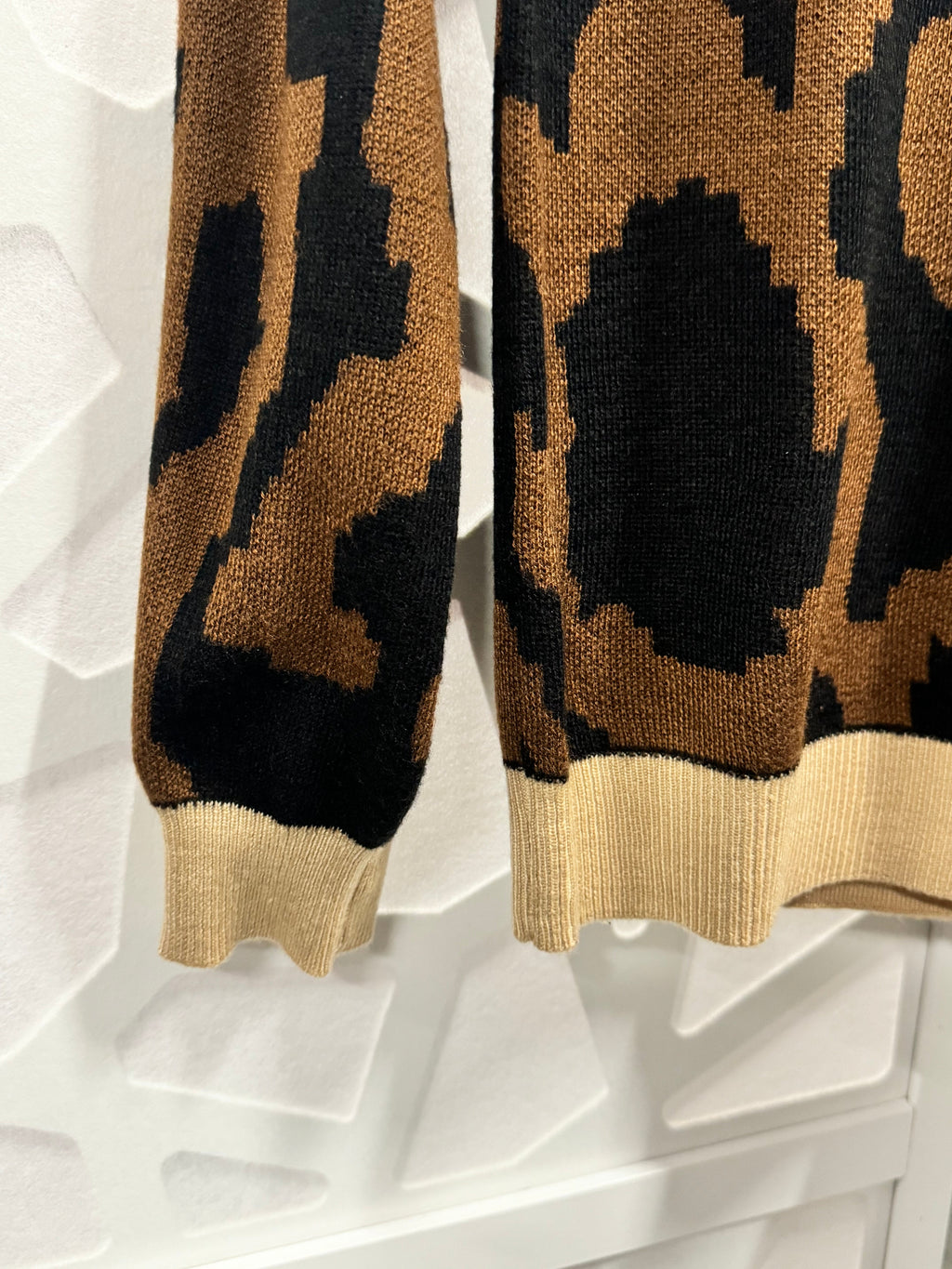 AZI Multi Colored Animal Print Sweater