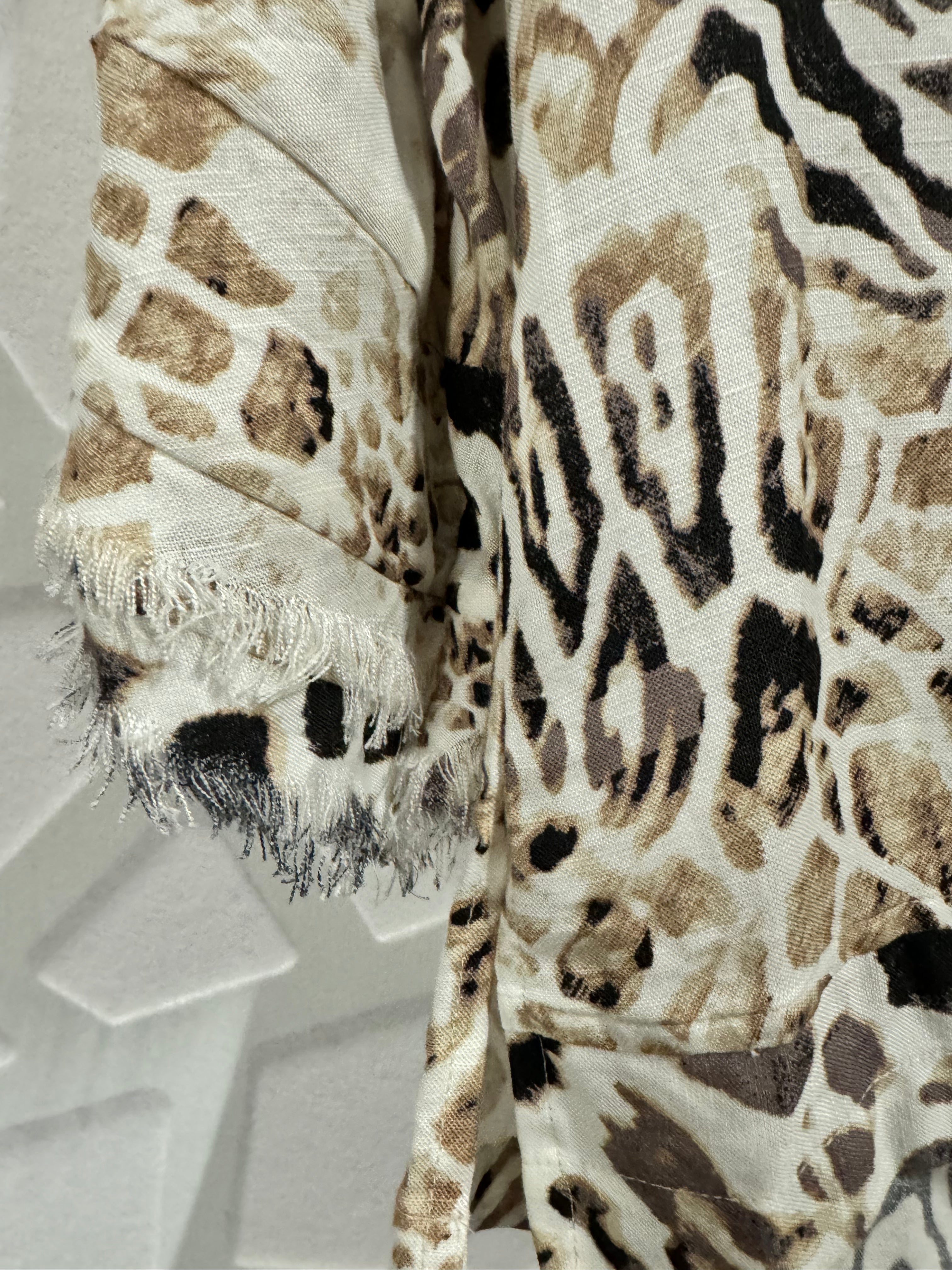 Boho Chic Bell Sleeve Animal Print Top