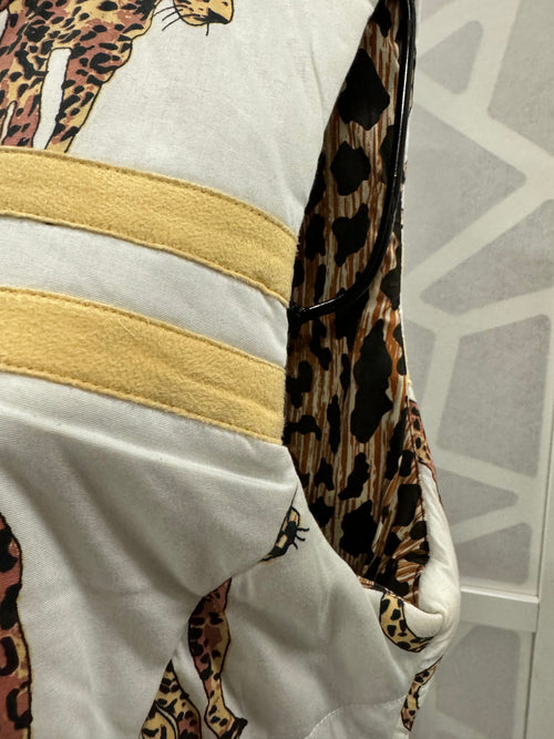 Dizzy Lizzie Cheetah Cat Puff Vest