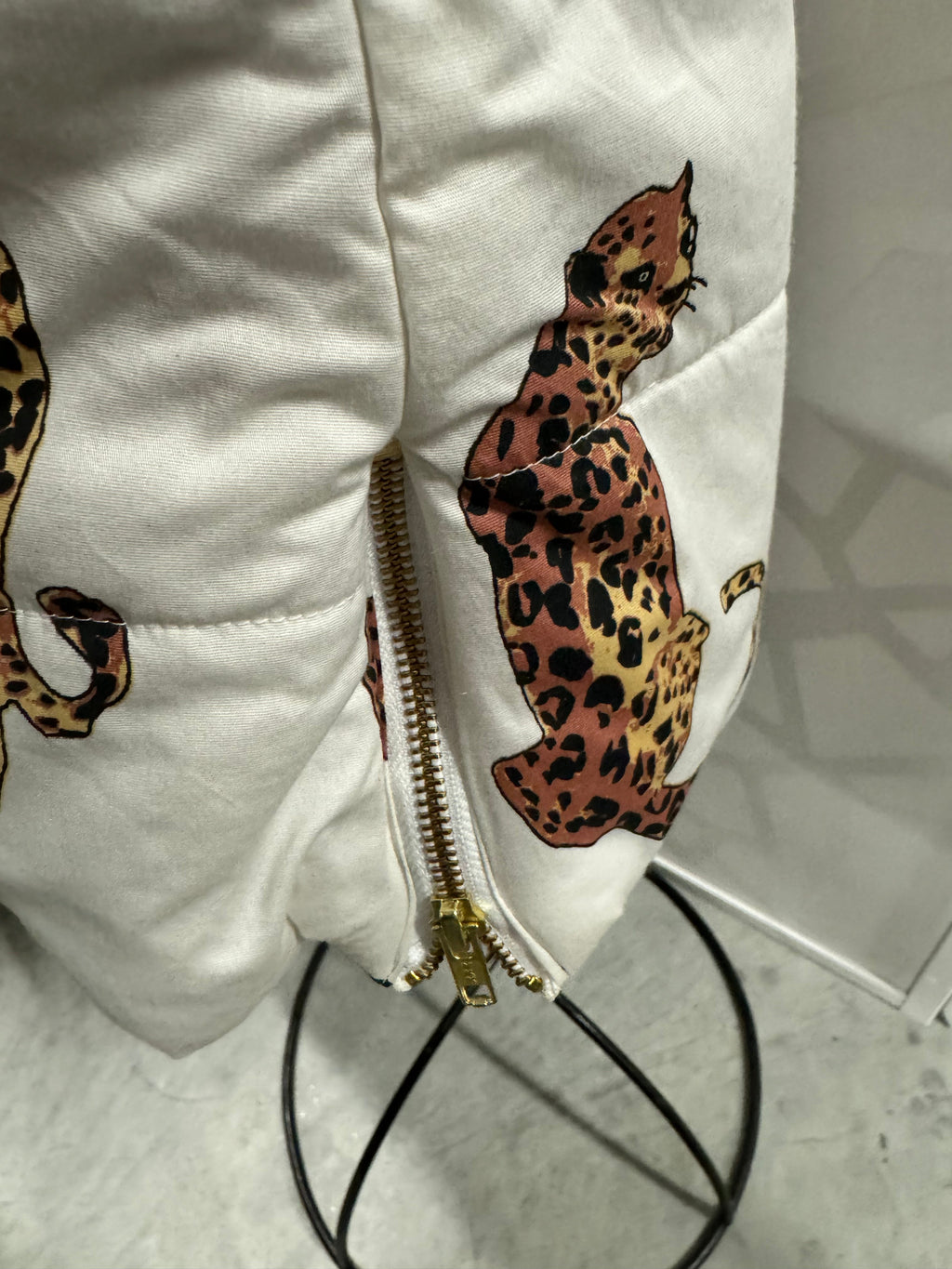 Dizzy Lizzie Cheetah Cat Puff Vest