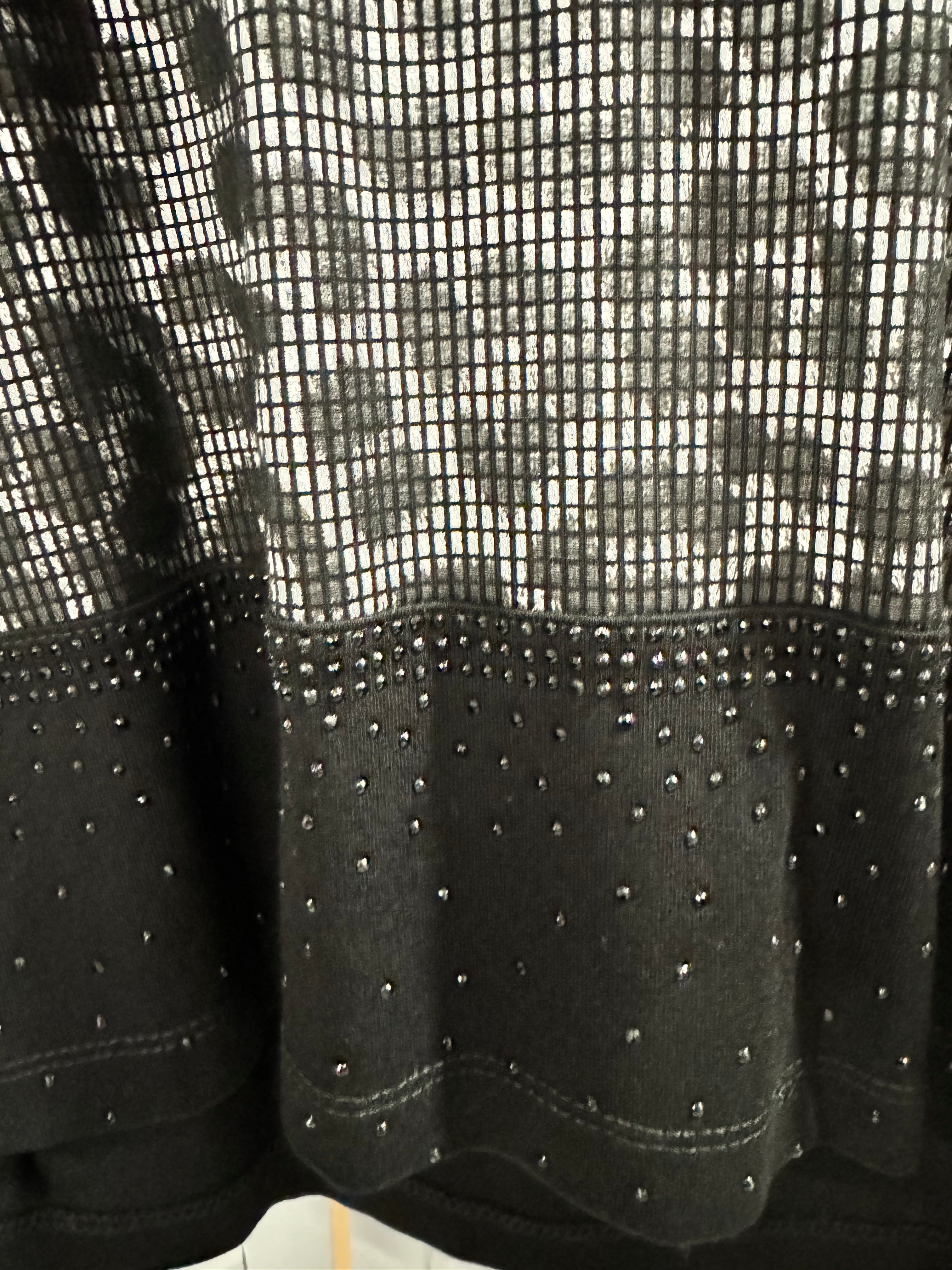 Jane and John - Black and Silver Pullover Cheetah Top