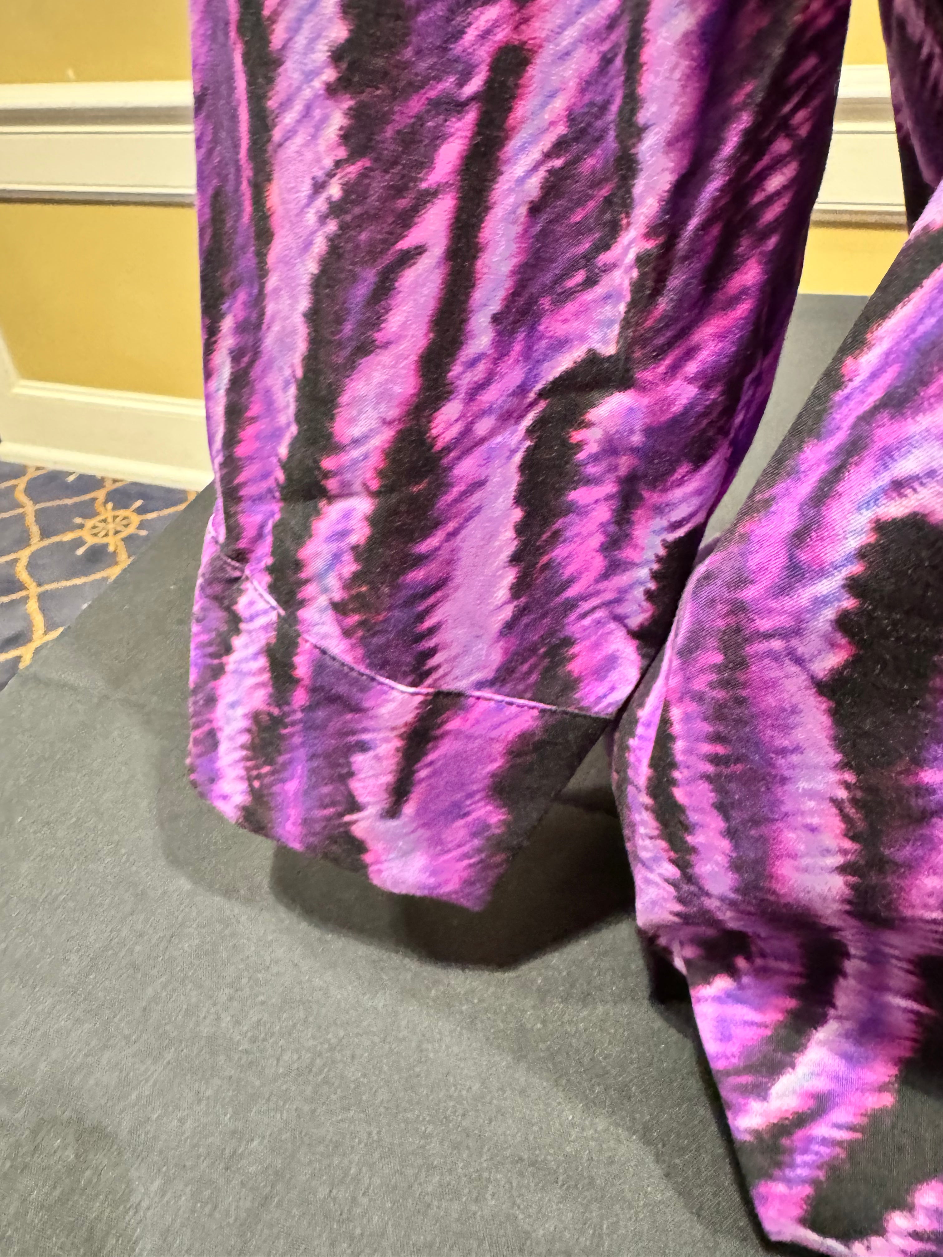 Perlavera - Tide Mauve Zebra Print Button Up Top