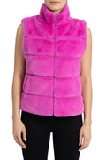 Love Token - Hot Pink Faux Fur Vest