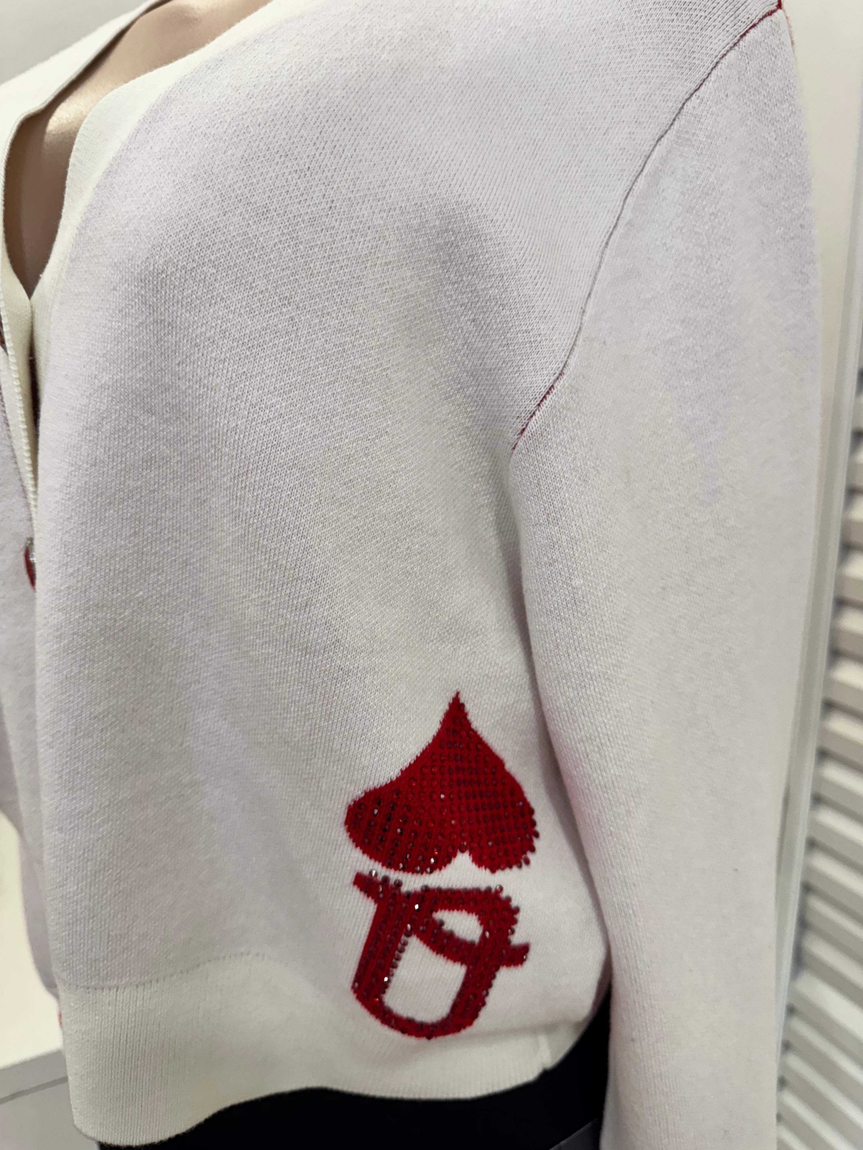Queen of Sparkles-Queen of Hearts Cardigan