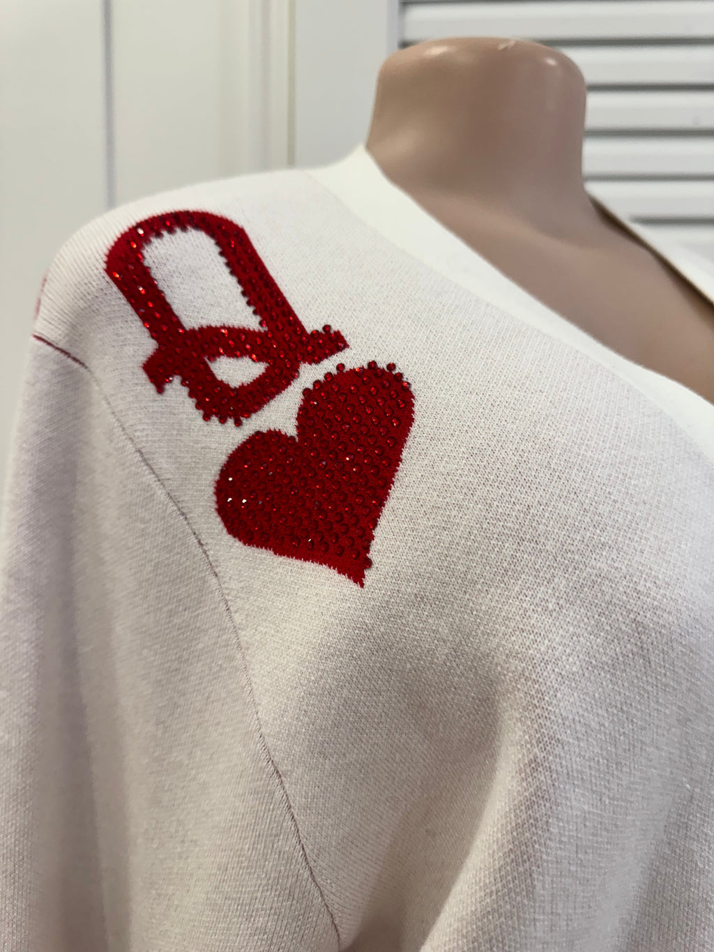 Queen of Sparkles-Queen of Hearts Cardigan