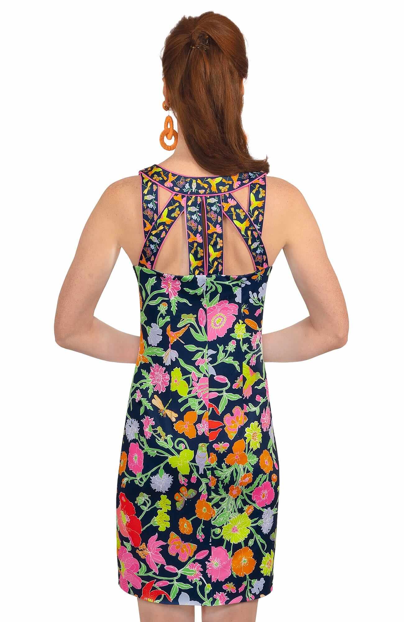 Gretchen Scott - Birds and Bees Navy Dress
