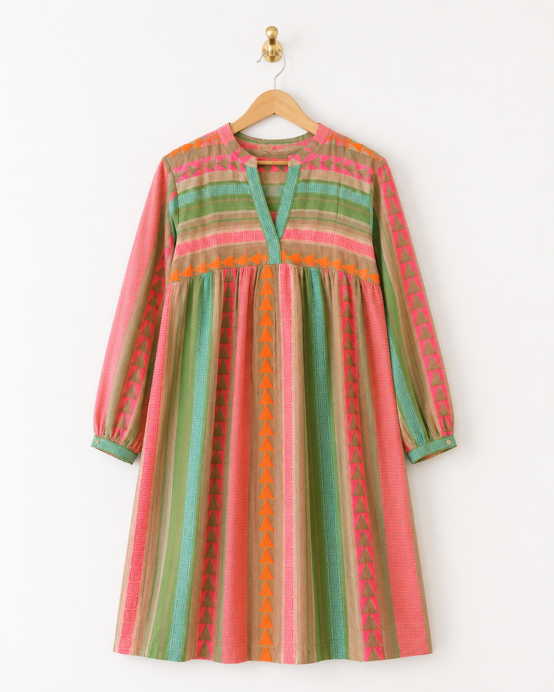 Ivy Jane Pink/Orange Aztec Dress