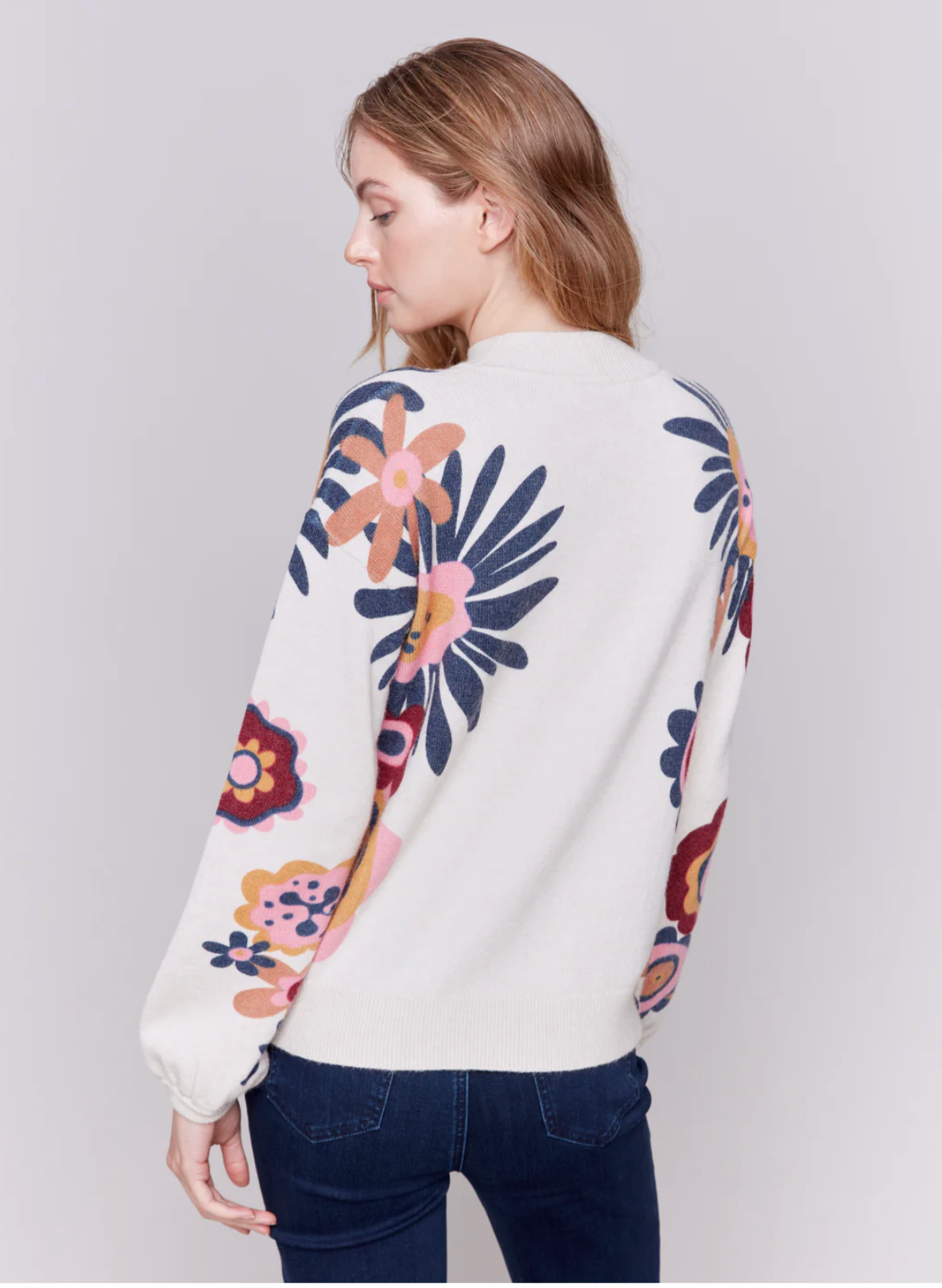 Charlie B - Groovy Fall Floral Sweater