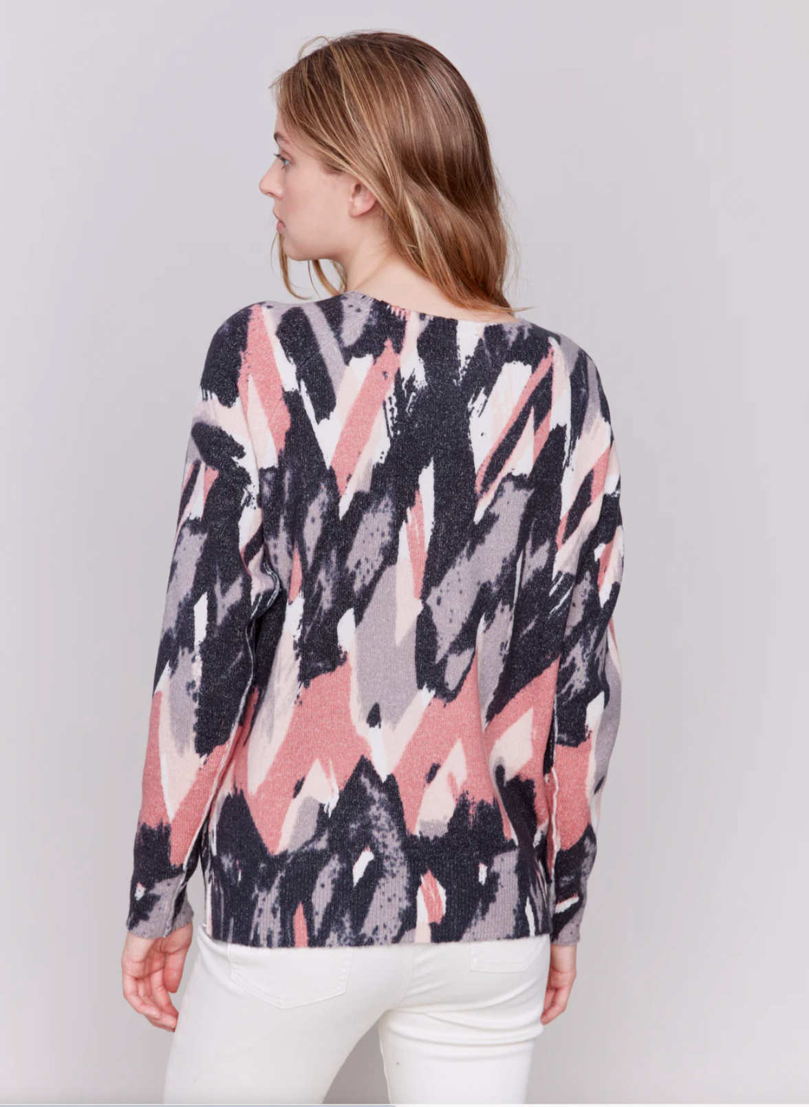 Charlie B - Reversible Zig Zag Stripe Sweater