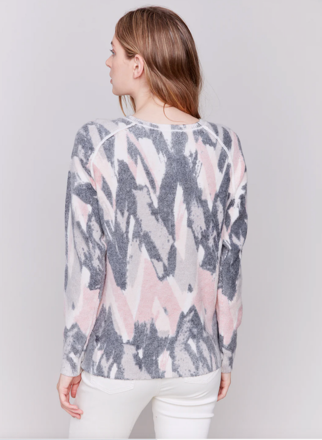 Charlie B - Reversible Zig Zag Stripe Sweater