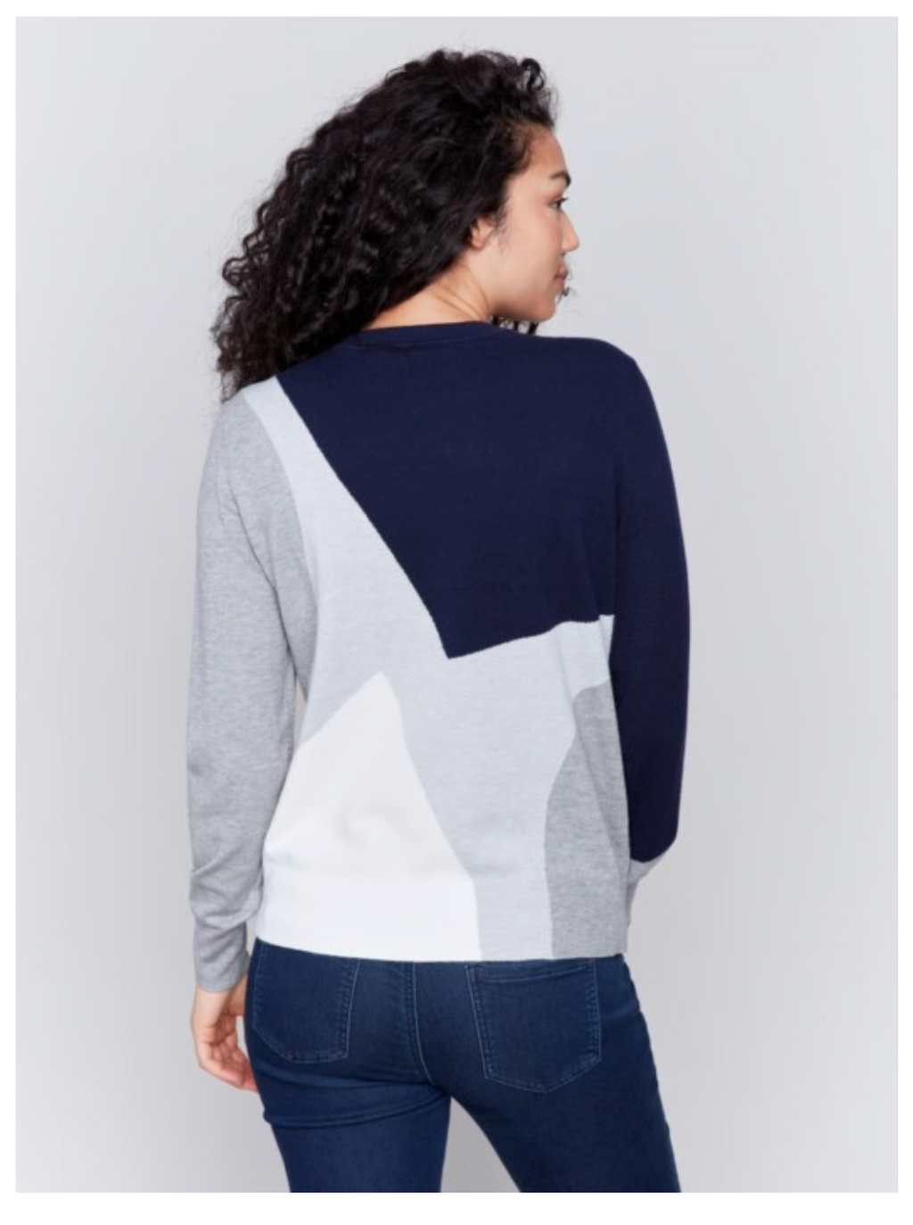 Charlie B - Color Block Crew Neck Sweater