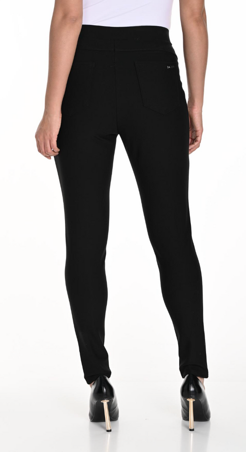 Frank Lyman - Black Skinny Pants with Pleather Trim
