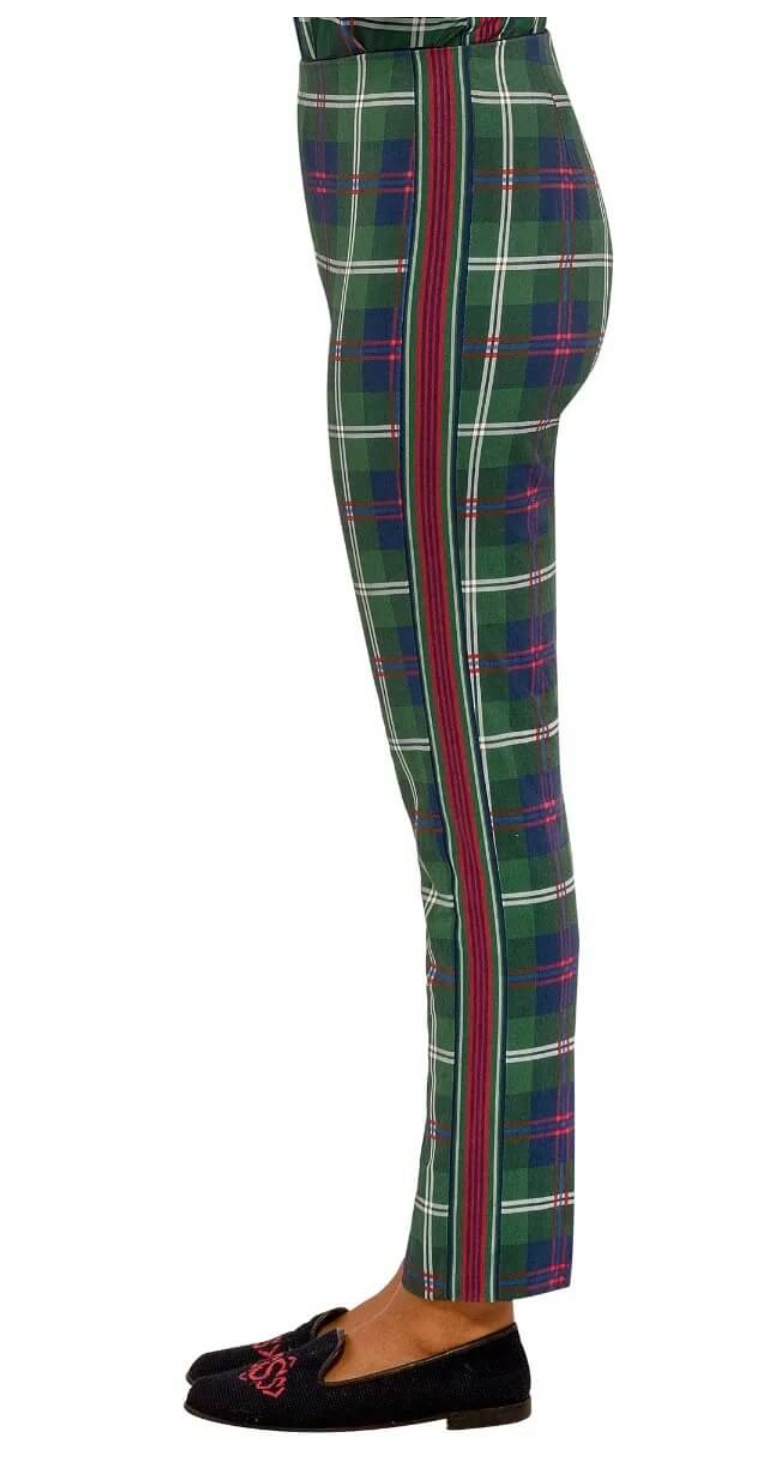 Gretchen Scott - Gripeless Pull on Pants - Middleton Green Plaid