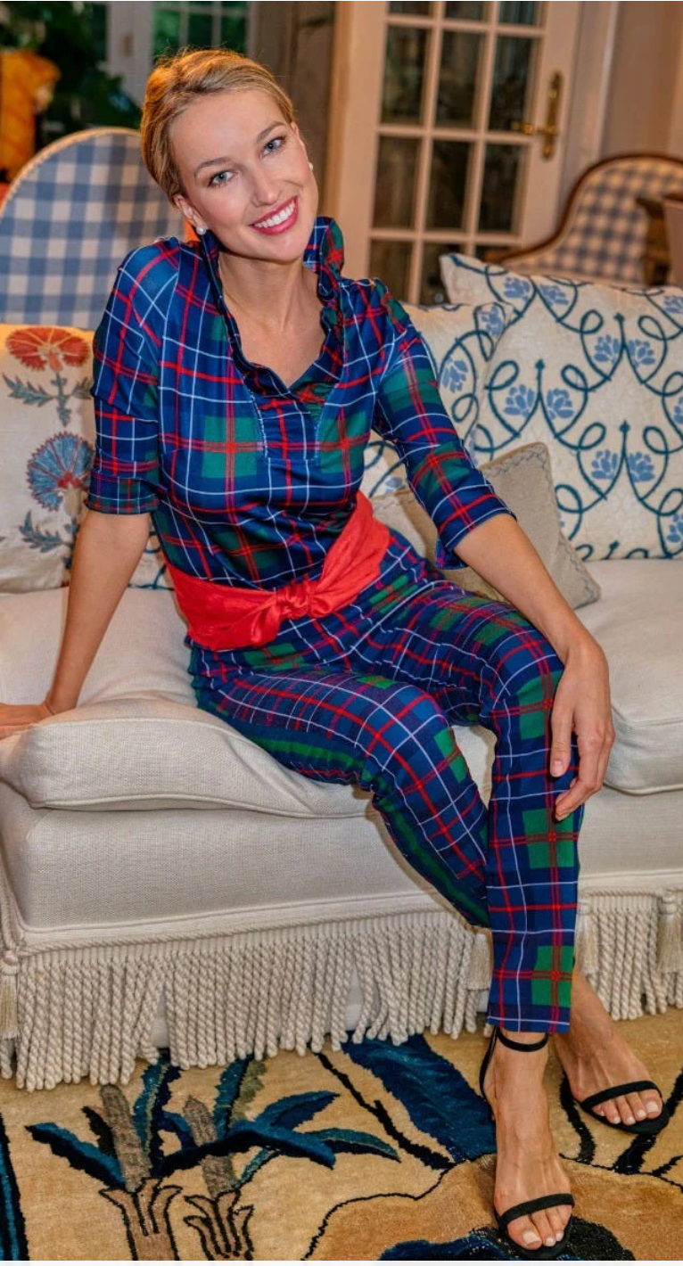 Gretchen Scott - Gripeless Pull on Pants - Balmoral Plaid