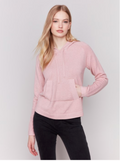 Charlie B - Plushy Knit Sweater with Hoodie