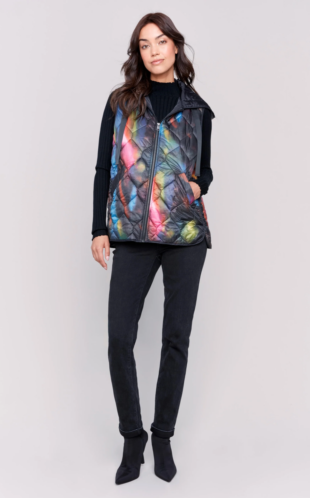 Charlie B - Puffer Vest with Hood