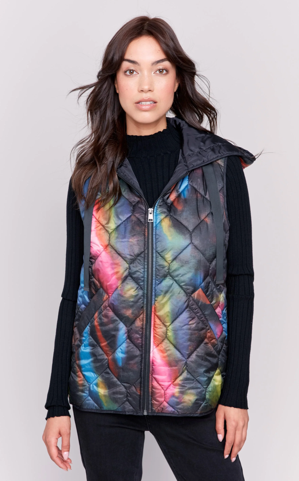 Charlie B - Puffer Vest with Hood