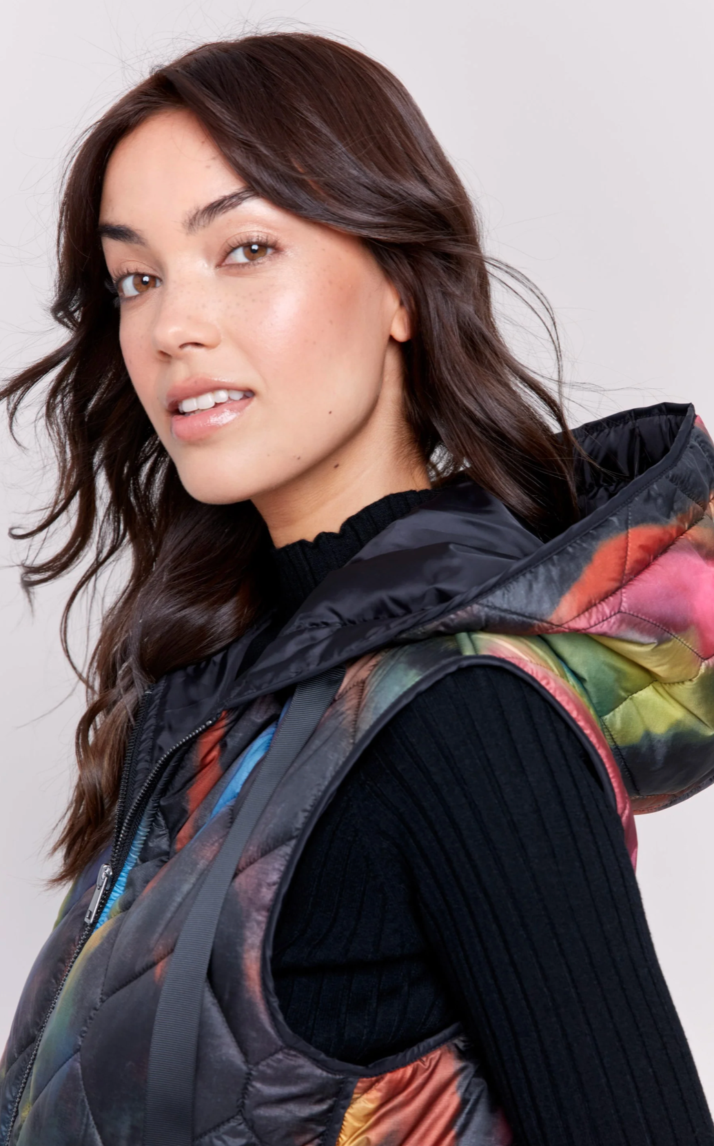 Charlie B - Puffer Vest with Hood