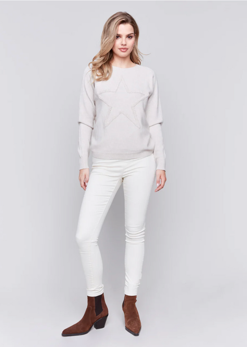 Charlie B - Sweater with Star Embroidery