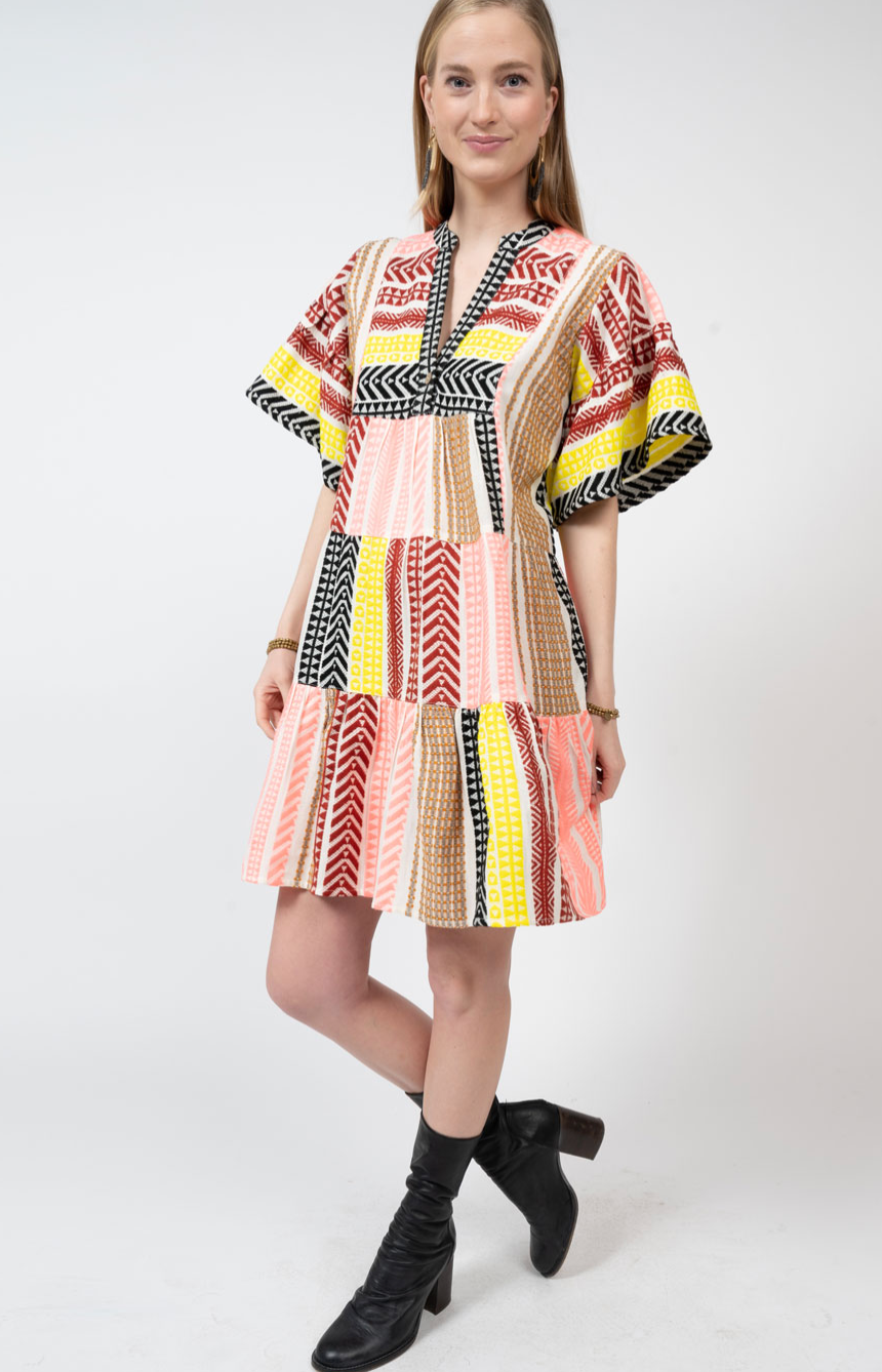 Uncle Frank - Multi Aztec Print Dress