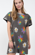 Uncle Frank - Gray Drawstring Tshirt Dress