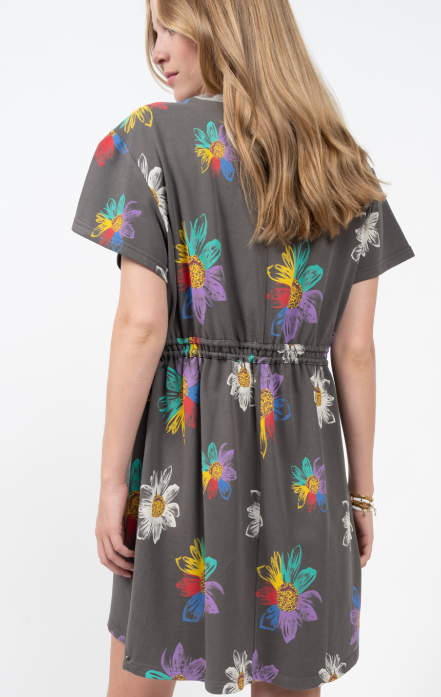 Uncle Frank - Gray Drawstring Tshirt Dress