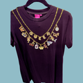 Queen of Sparkles Black Charms Mini Dress