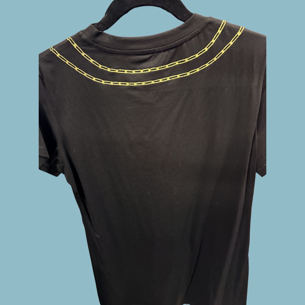 Queen of Sparkles Black Charms Mini Dress