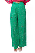 Queen of Sparkles Green Multi Rhinestone Jean