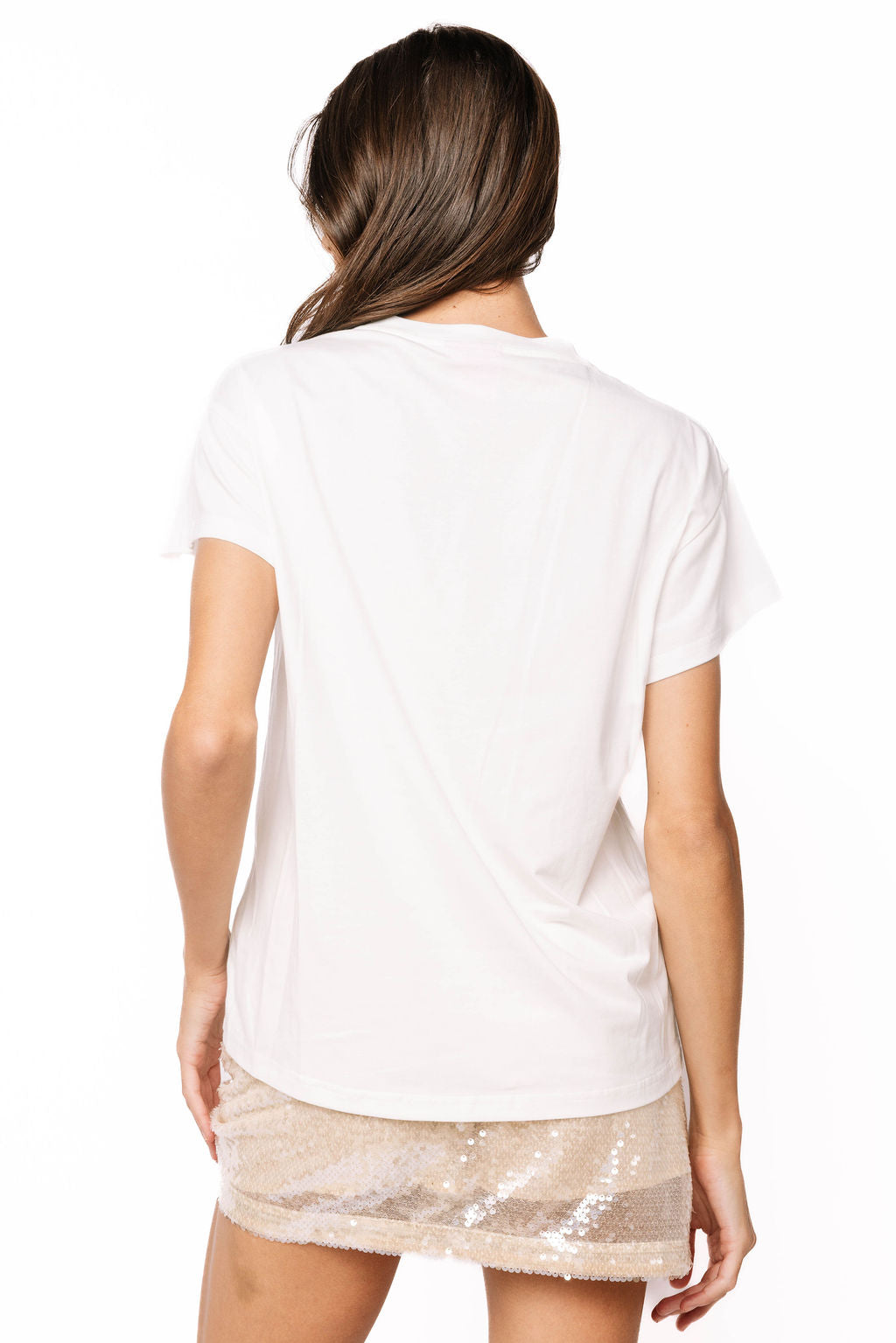 Queen of Sparkles White Multi Shell Wreath Tee