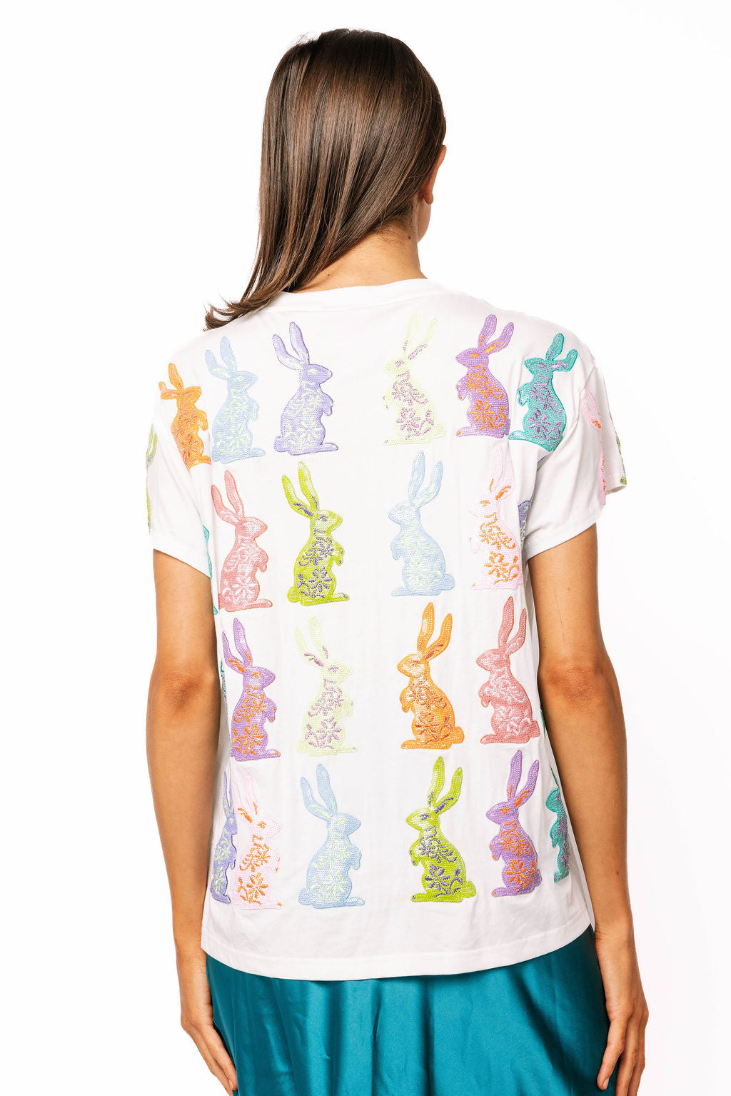 Queen of Sparkles multi–Easter Bunny Tee