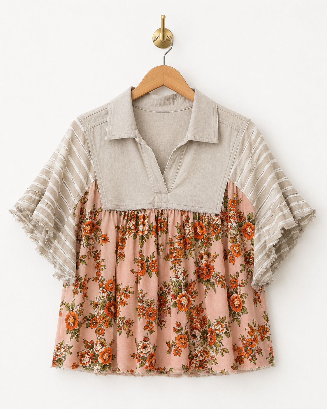 Ivy Jane Jean/Floral Top