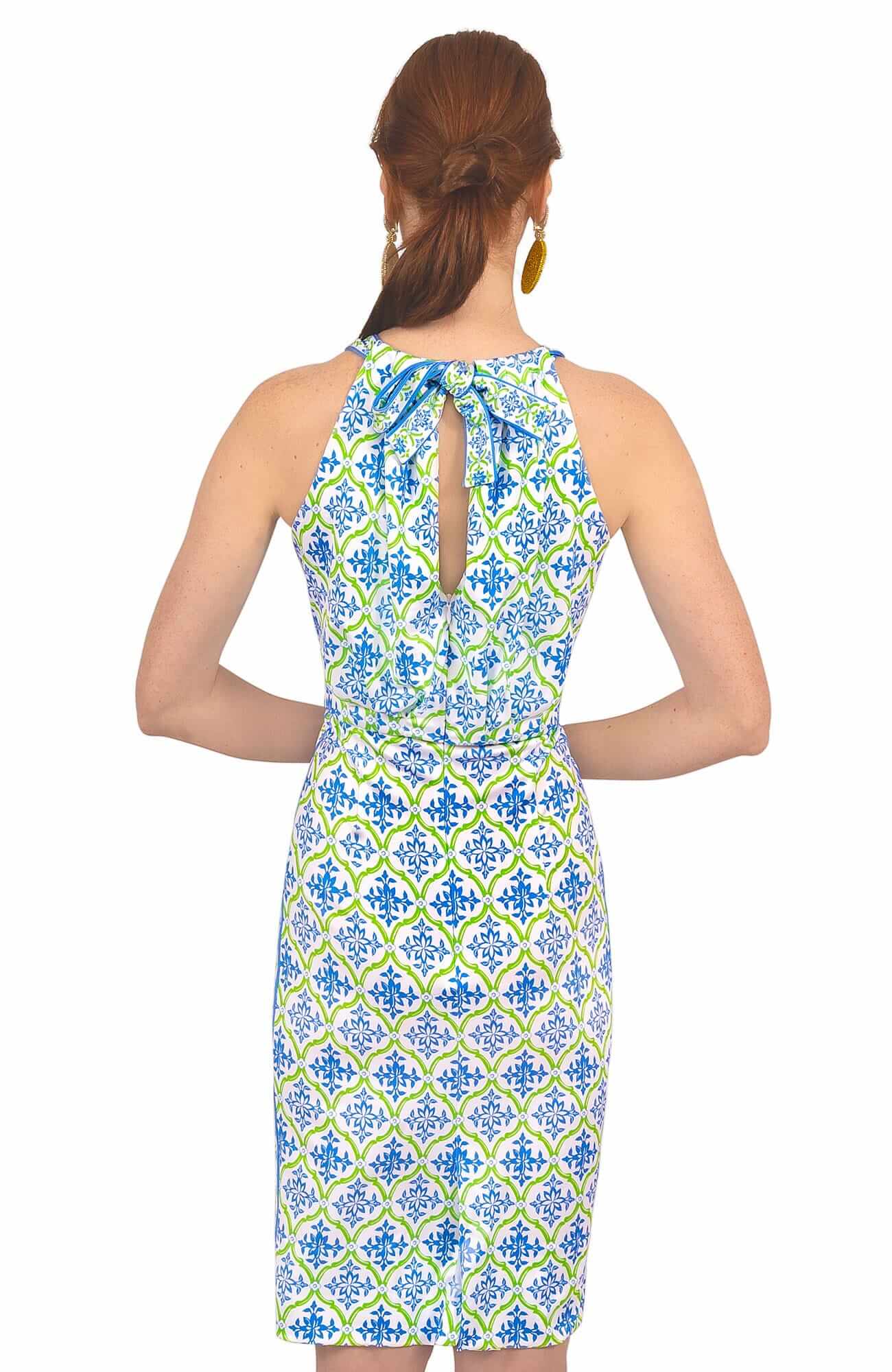 Gretchen Scott - Blue/Green Bougie Dress