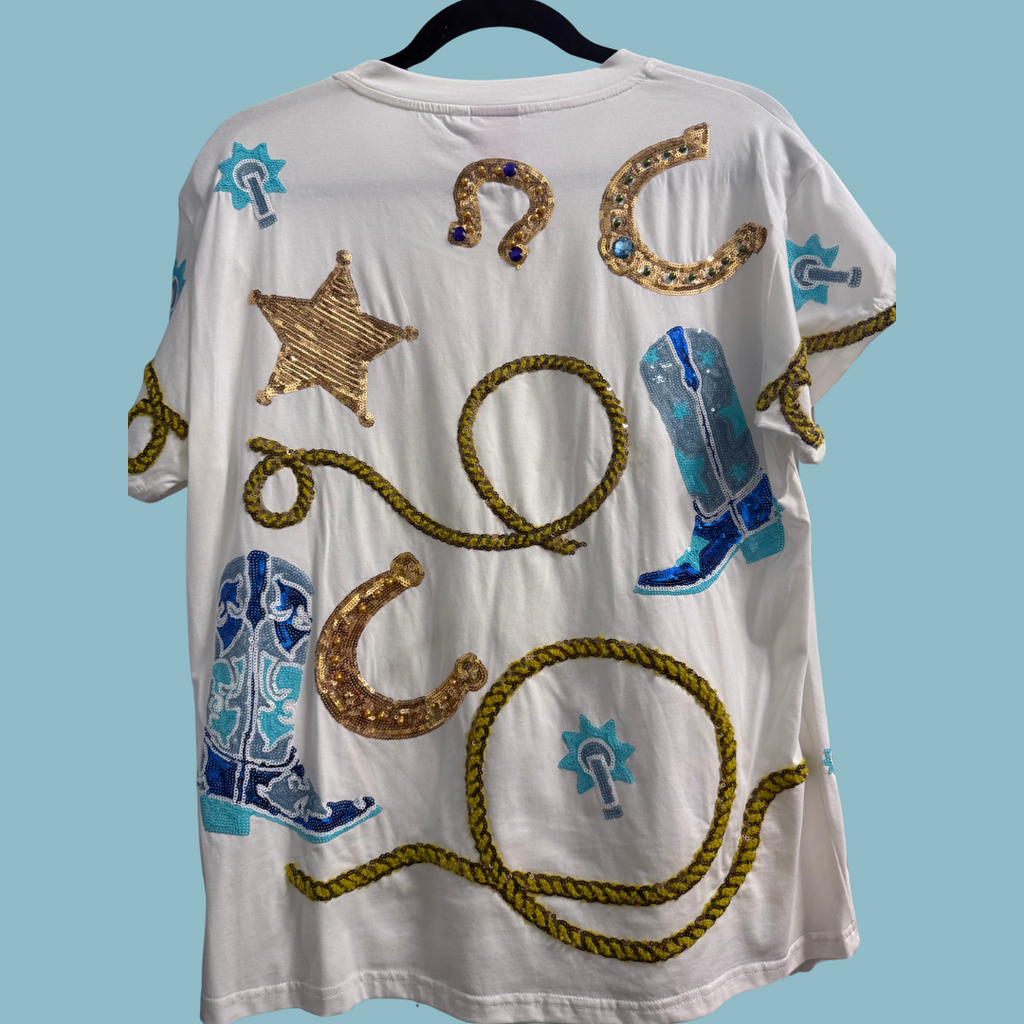 Queen of Sparkles - Horseshoes & Boots Tee