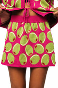 Queen of Sparkles -  Pink & Green Olive Skirt