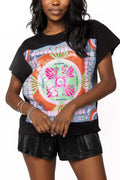 Queen of Sparkles Black Mahjong Table Tee