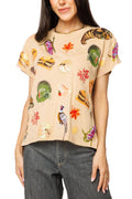 Queen of Sparkles Beige Thanksgiving Icon Tee