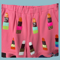 Queen of Sparkles - Pink Lipstick Shorts