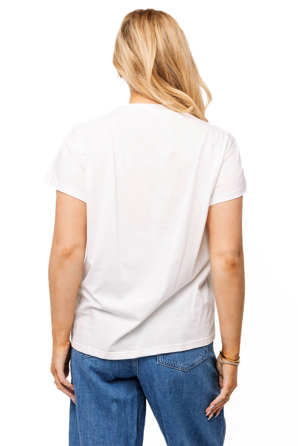 Queen of Sparkles White Horse & Rose Horse Shoe Tee