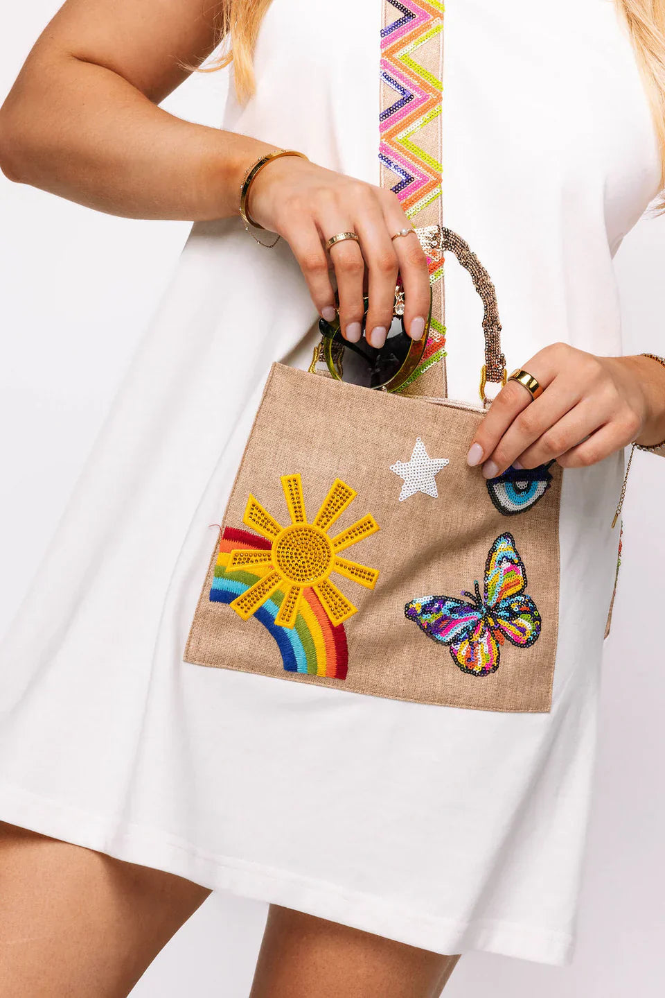 Queen of Sparkles - Crossbody Purse Tank Dress