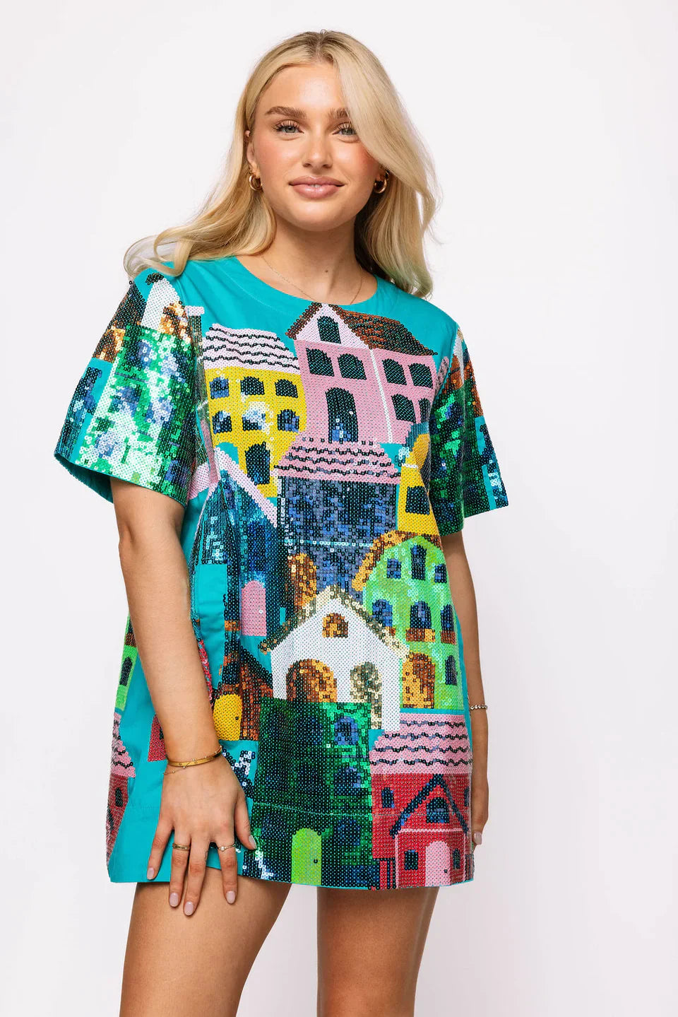 Queen of Sparkles - Sequin Houses Dress