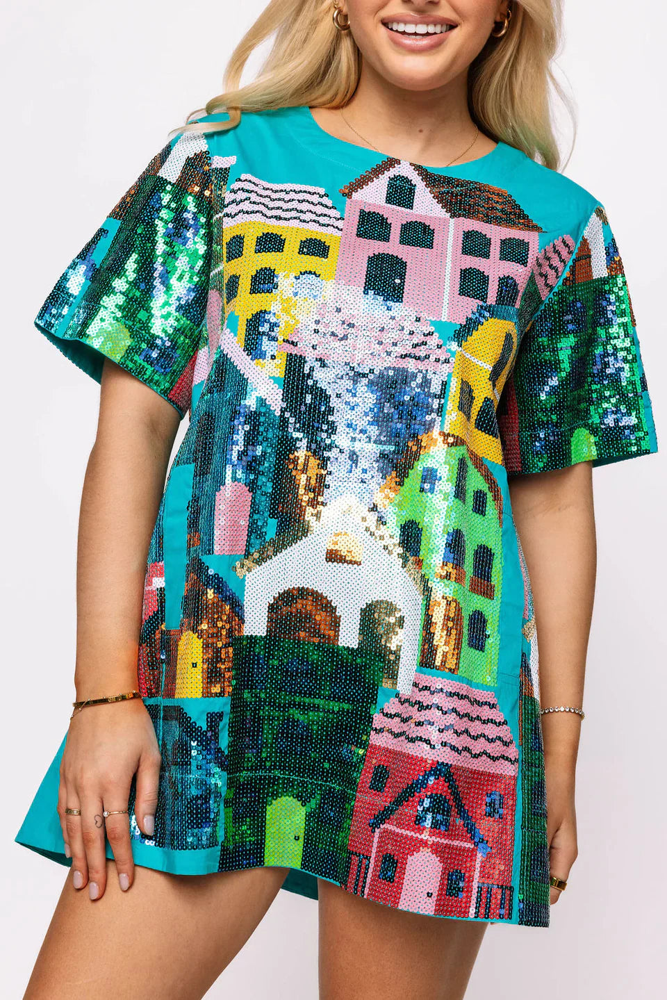 Queen of Sparkles - Sequin Houses Dress