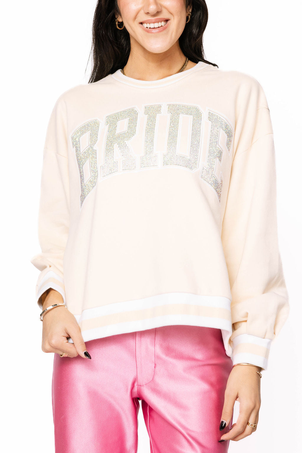 Queen of Sparkles - Beige Bride Sweatshirt